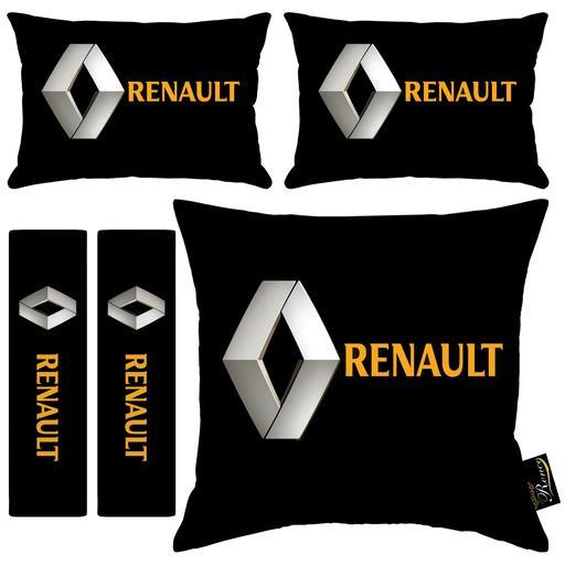 پشت گردنی صندلی خودرو و کاور کمربند ایمنی رنس مدل RR9-40929 به همراه کوسن